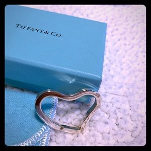 New Tiffany & Co Elsa Peretti Open Heart Key Ring